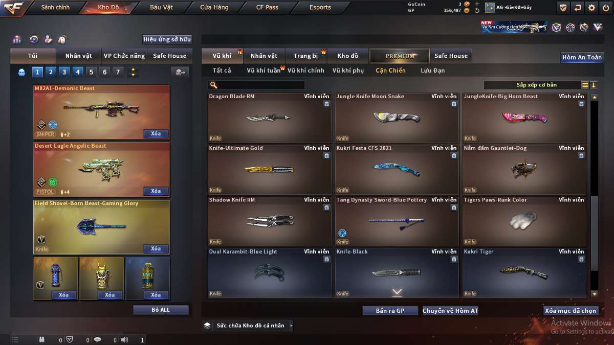 shop acc cf uy tin gia re